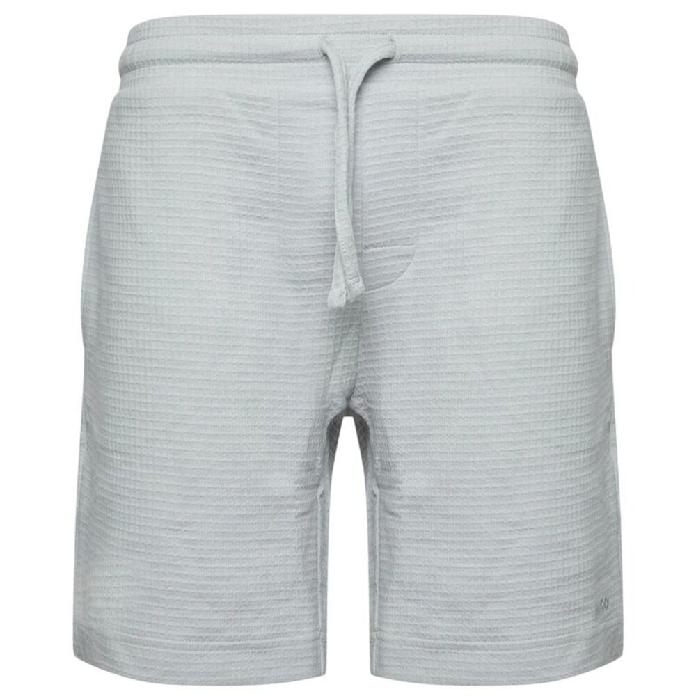Hugo Mens Waffle Structured Pyjama Shorts / Gray